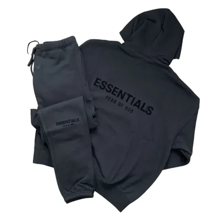Essentials Fear Of God Black Tracksuit Logo Edition