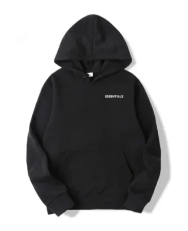 Hoodie Fog Essentials Black